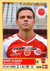 Sticker Mads Albaek - FOOT 2014-2015 - Panini