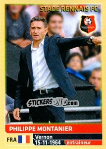 Sticker Philippe Montanier - FOOT 2014-2015 - Panini