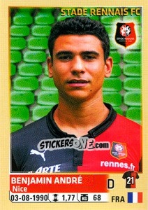 Sticker Benjamin Andre - FOOT 2014-2015 n. 414 - Panini