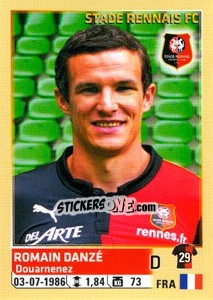 Sticker Romain Danzé - FOOT 2014-2015 - Panini