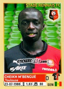 Sticker Cheikh M'Bengué - FOOT 2014-2015 n. 418 - Panini