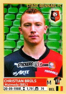 Sticker Christian Bruls - FOOT 2014-2015 n. 420 - Panini