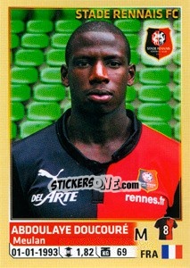 Cromo Abdoulaye Doucouré - FOOT 2014-2015 - Panini