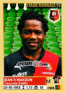 Cromo Jean II Makoun - FOOT 2014-2015 - Panini