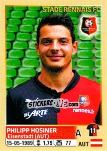 Sticker Philipp Hosiner - FOOT 2014-2015 n. 430 - Panini