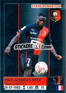 Sticker Paul-Georges Ntep - FOOT 2014-2015 n. 431 - Panini