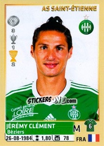 Cromo Jérémy Clément - FOOT 2014-2015 - Panini