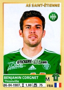 Figurina Benjamin Corgnet - FOOT 2014-2015 n. 447 - Panini