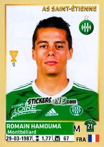 Sticker Romain Hamouma - FOOT 2014-2015 n. 448 - Panini