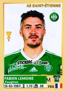 Cromo Fabien Lemoine - FOOT 2014-2015 - Panini