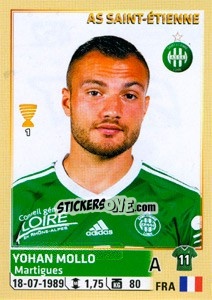 Sticker Yohan Mollo - FOOT 2014-2015 n. 452 - Panini