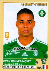 Sticker Kevin Monnet-Paquet - FOOT 2014-2015 n. 453 - Panini