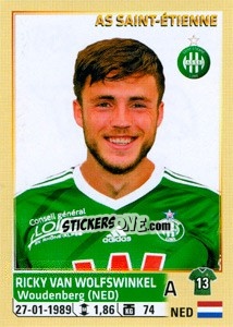 Sticker Ricky Van Wolfswinkel - FOOT 2014-2015 n. 454 - Panini
