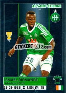 Sticker Ismaël Diomandé - FOOT 2014-2015 n. 455 - Panini