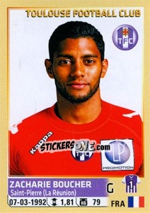 Sticker Zacharie Boucher - FOOT 2014-2015 n. 461 - Panini