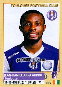 Sticker Jean-Daniel Akpa-Akpro - FOOT 2014-2015 n. 462 - Panini