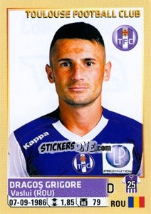 Sticker Dragos Grigore - FOOT 2014-2015 - Panini