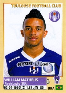 Sticker William Matheus - FOOT 2014-2015 n. 464 - Panini