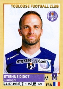 Sticker Étienne Didot - FOOT 2014-2015 n. 472 - Panini