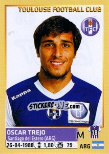 Cromo Óscar Trejo - FOOT 2014-2015 - Panini