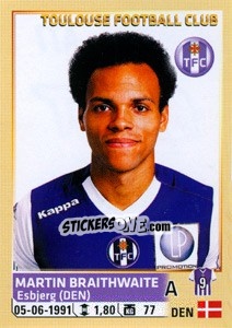 Sticker Martin Braithwaite - FOOT 2014-2015 n. 477 - Panini