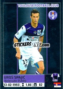 Sticker Uroš Spajic - FOOT 2014-2015 n. 479 - Panini