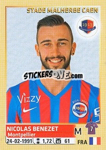 Figurina Nicolas Benezet - FOOT 2014-2015 - Panini