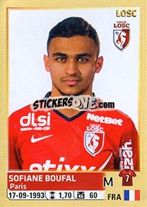 Sticker Sofiane Boufal - FOOT 2014-2015 - Panini