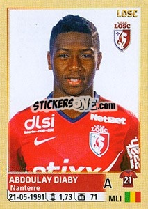 Sticker Abdoulay Diaby - FOOT 2014-2015 - Panini