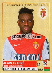 Sticker Alain Traoré - FOOT 2014-2015 - Panini