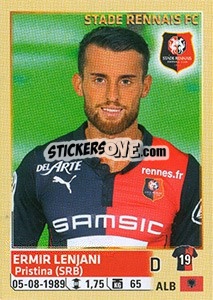 Sticker Ermir Lenjani - FOOT 2014-2015 n. M69 - Panini