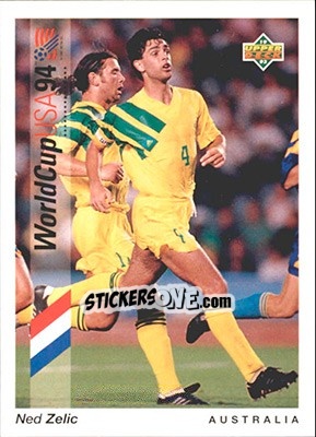 Sticker Ned Zelic - World Cup USA 1994. Preview English/German n. 12 - Upper Deck