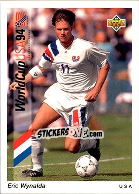 Sticker Eric Wynalda - World Cup USA 1994. Preview English/German n. 22 - Upper Deck