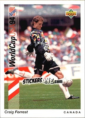 Sticker Craig Forrest - World Cup USA 1994. Preview English/German n. 30 - Upper Deck