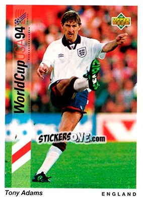 Sticker Tony Adams - World Cup USA 1994. Preview English/German n. 52 - Upper Deck