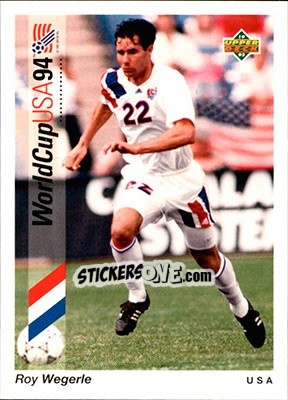 Sticker Roy Wegerle - World Cup USA 1994. Preview English/German n. 55 - Upper Deck