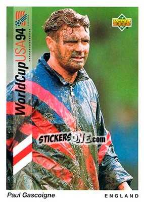 Cromo Paul Gascoigne - World Cup USA 1994. Preview English/German - Upper Deck