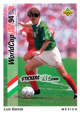 Sticker Luis Carcia - World Cup USA 1994. Preview English/German - Upper Deck