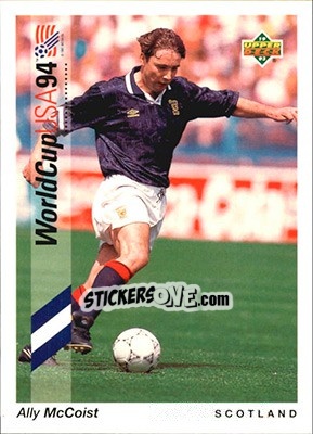 Sticker Ally McCoist - World Cup USA 1994. Preview English/German - Upper Deck