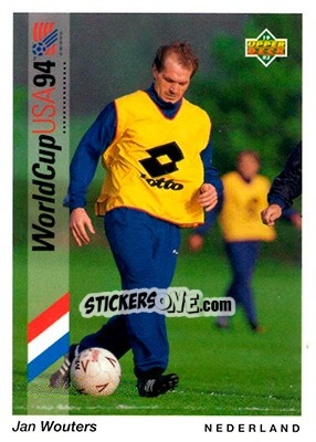 Sticker Jan Wouters - World Cup USA 1994. Preview English/German n. 62 - Upper Deck
