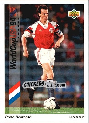 Sticker Rune Bratseth - World Cup USA 1994. Preview English/German n. 69 - Upper Deck