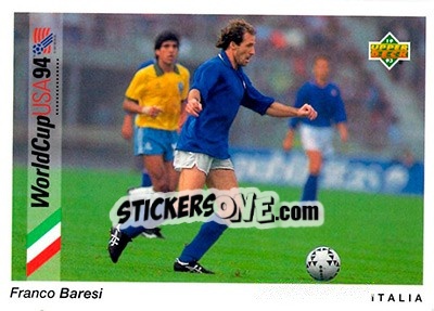 Sticker Franco Baresi - World Cup USA 1994. Preview English/German - Upper Deck
