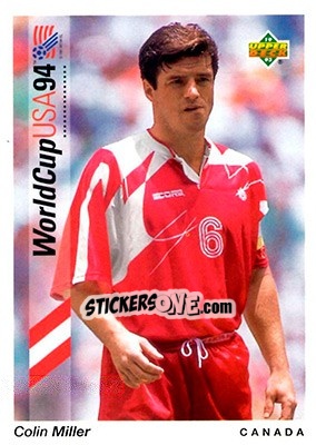Sticker Colin Miller - World Cup USA 1994. Preview English/German - Upper Deck