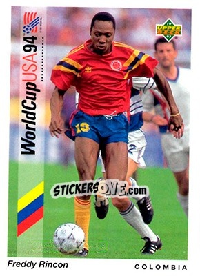 Sticker Freddy Rincon - World Cup USA 1994. Preview English/German - Upper Deck