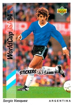 Sticker Sergio Vasquez - World Cup USA 1994. Preview English/German - Upper Deck