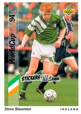 Sticker Steve Staunton - World Cup USA 1994. Preview English/German - Upper Deck