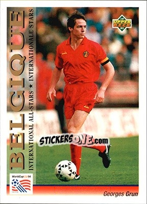Sticker Georges Grun - World Cup USA 1994. Preview English/German - Upper Deck