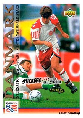 Sticker Brian Laudrup - World Cup USA 1994. Preview English/German n. 111 - Upper Deck