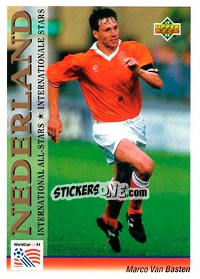 Cromo Marco Van Basten - World Cup USA 1994. Preview English/German - Upper Deck