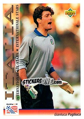 Figurina Gianluca Pagliuca - World Cup USA 1994. Preview English/German - Upper Deck